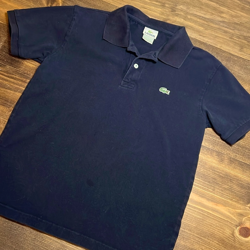 LACOSTE MENS BLACK POLO SHIRT SIZE 3 SMALL